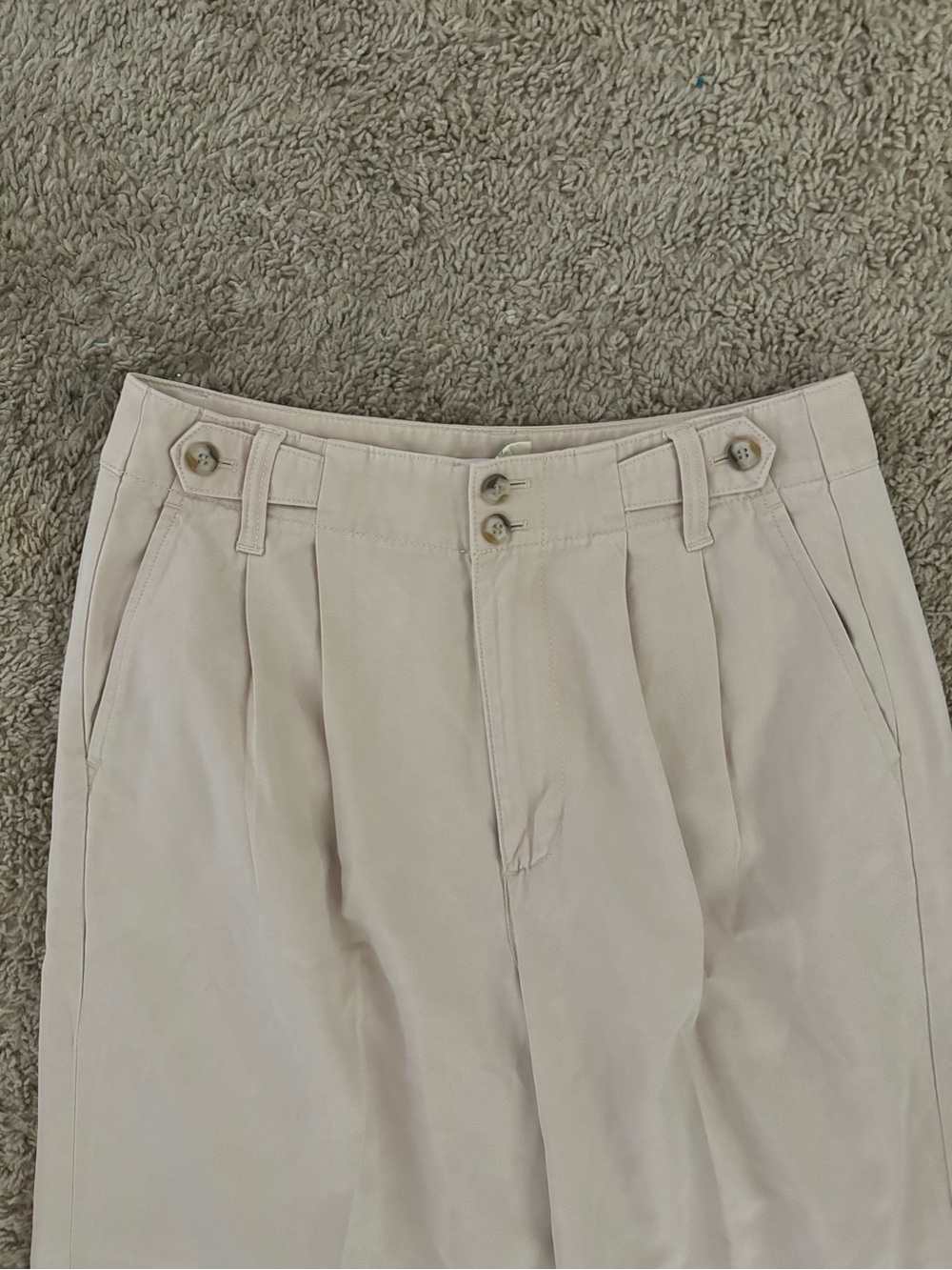 Madewell The Harlow Wide-Leg Beige Pants Size 4